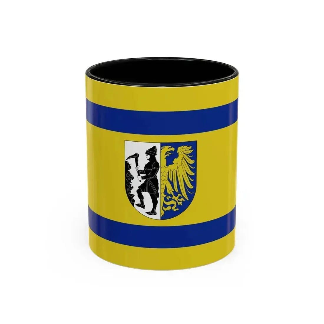 Flag of Bytom Poland - Accent Coffee Mug 11oz Black - Go Mug Yourself