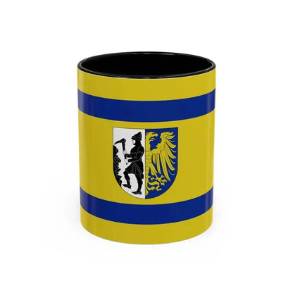 Flag of Bytom Poland - Accent Coffee Mug 11oz Black - Go Mug Yourself