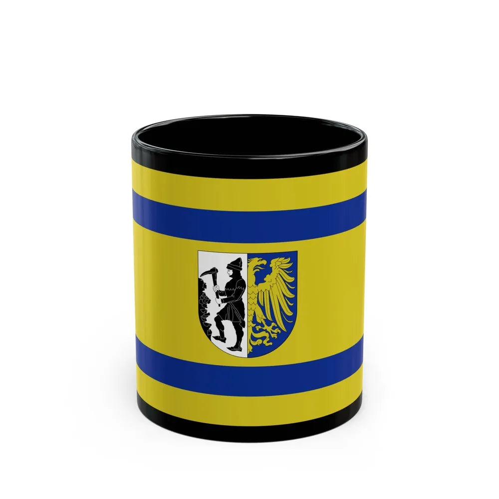 Flag of Bytom Poland - Black Coffee Mug-11oz-Go Mug Yourself