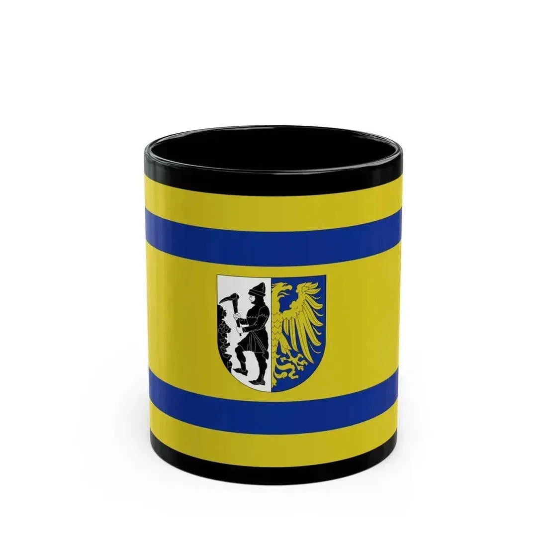 Flag of Bytom Poland - Black Coffee Mug 11oz - Go Mug Yourself