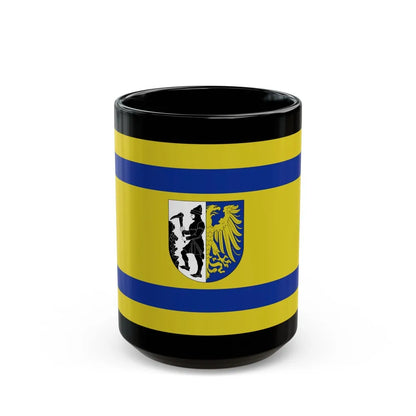 Flag of Bytom Poland - Black Coffee Mug-15oz-Go Mug Yourself