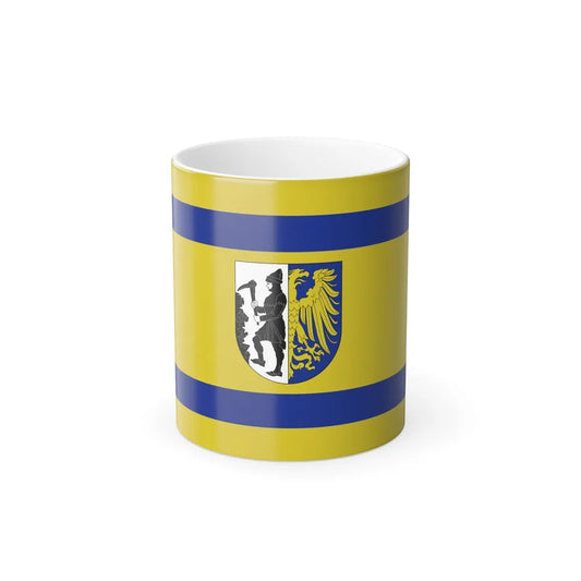 Flag of Bytom Poland - Color Changing Coffee Mug-11oz-Go Mug Yourself