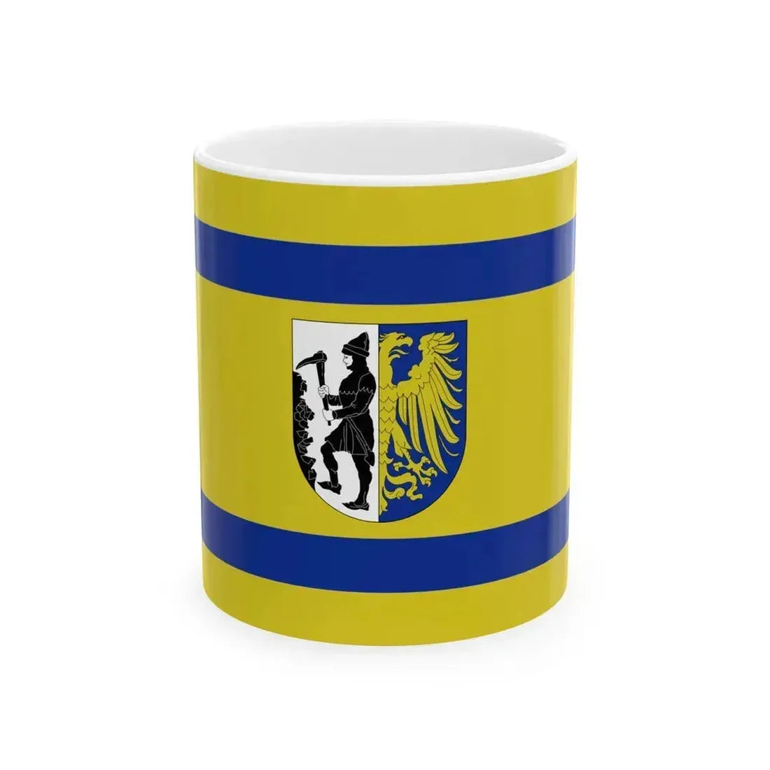 Flag of Bytom Poland - White Coffee Mug 11oz - Go Mug Yourself