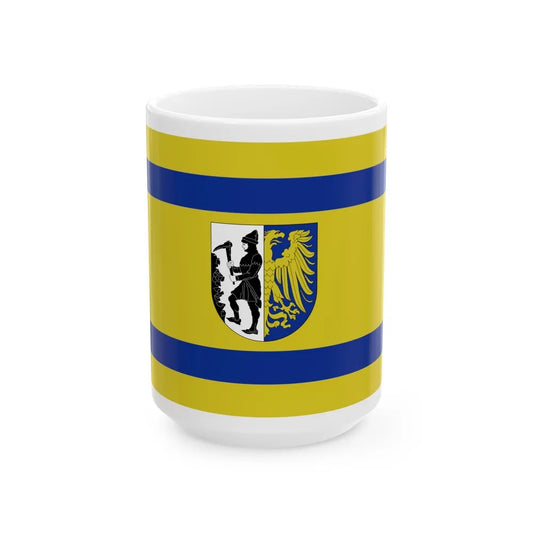 Flag of Bytom Poland - White Coffee Mug-15oz-Go Mug Yourself