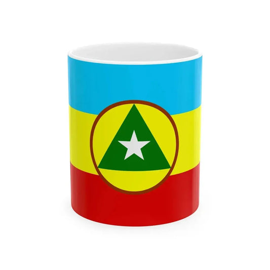Flag of Cabinda FLEC propose (Angola) White Coffee Mug 11oz - Go Mug Yourself