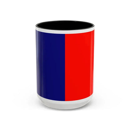 Flag of Cagliari Italy - Accent Coffee Mug 15oz Black - Go Mug Yourself