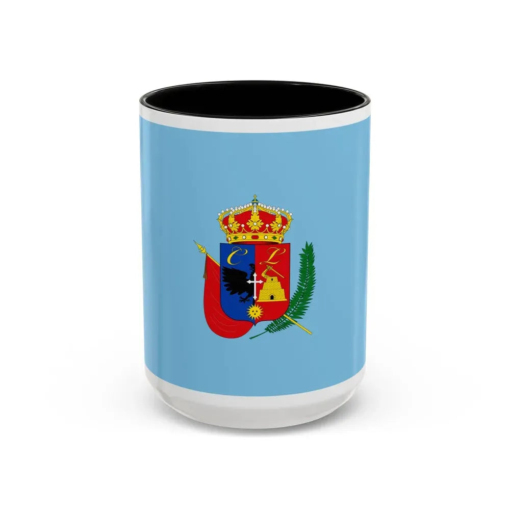 Flag of Cajamarca capital of the Cajamarca Region Peru - Accent Coffee Mug 15oz Black - Go Mug Yourself