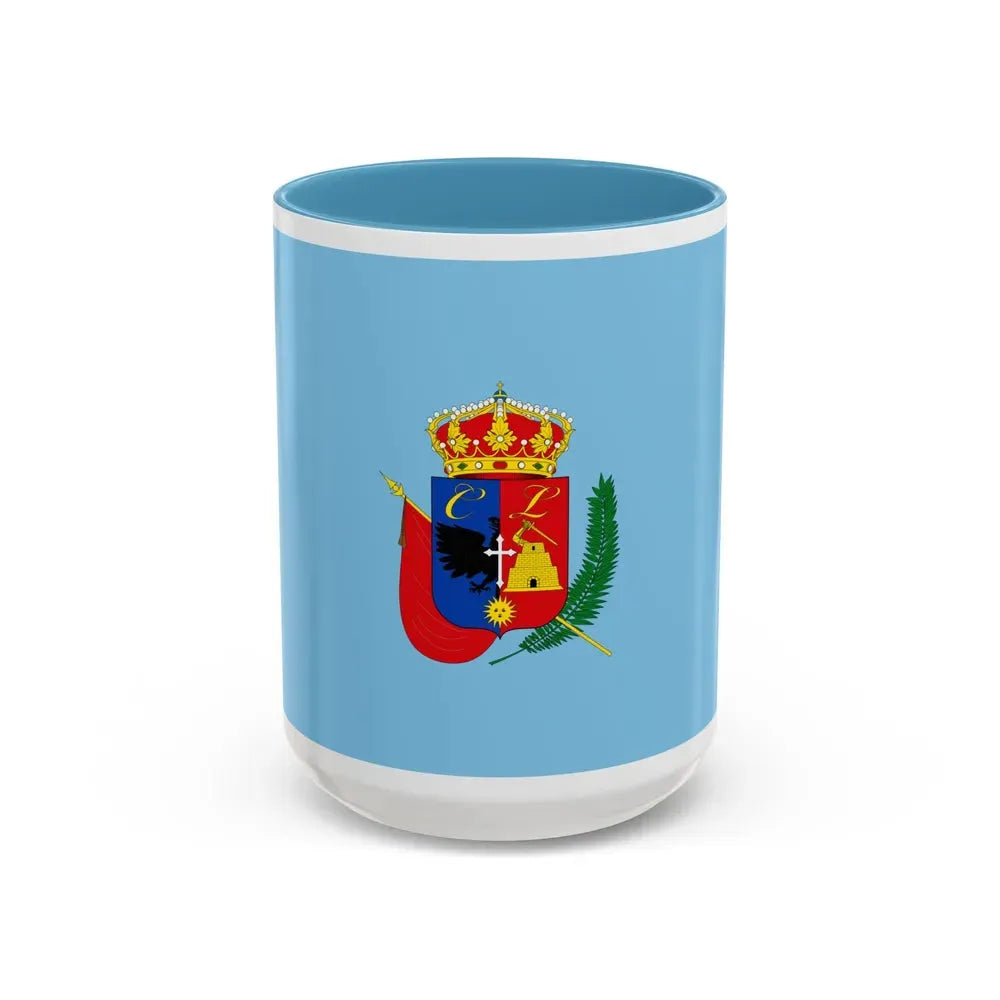 Flag of Cajamarca capital of the Cajamarca Region Peru - Accent Coffee Mug 15oz Light Blue - Go Mug Yourself