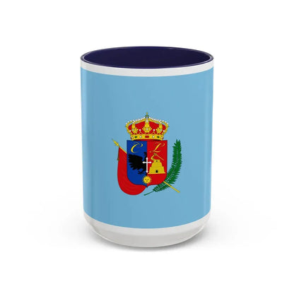 Flag of Cajamarca capital of the Cajamarca Region Peru - Accent Coffee Mug 15oz Navy - Go Mug Yourself