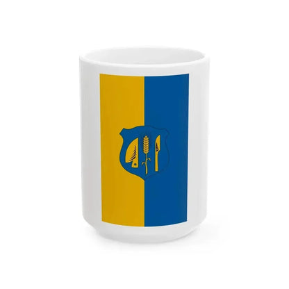 Flag of Cak (Hungary) White Coffee Mug 15oz - Go Mug Yourself