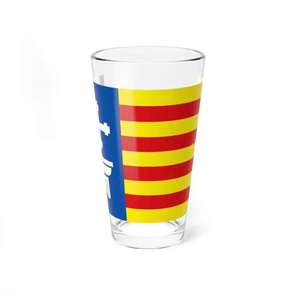 Flag of Calabria 2024 Proposal (Italy) Pint Glass 16oz 16oz - Go Mug Yourself