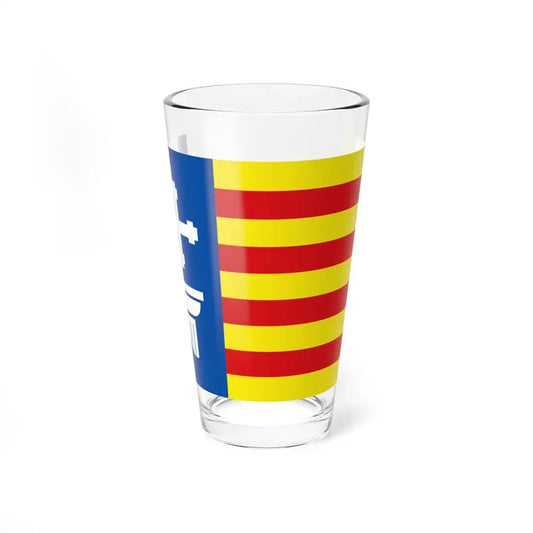 Flag of Calabria 2024 Proposal (Italy) Pint Glass 16oz 16oz - Go Mug Yourself