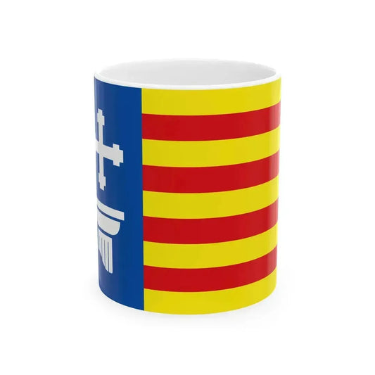 Flag of Calabria 2024 Proposal (Italy) White Coffee Mug 11oz - Go Mug Yourself