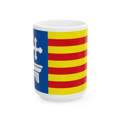 Flag of Calabria 2024 Proposal (Italy) White Coffee Mug 15oz - Go Mug Yourself