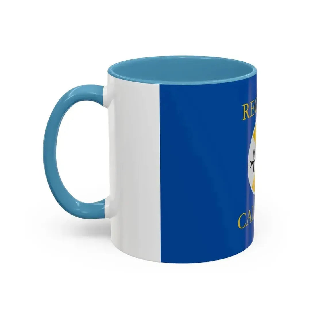 Flag of Calabria Italy - Accent Coffee Mug - Go Mug Yourself