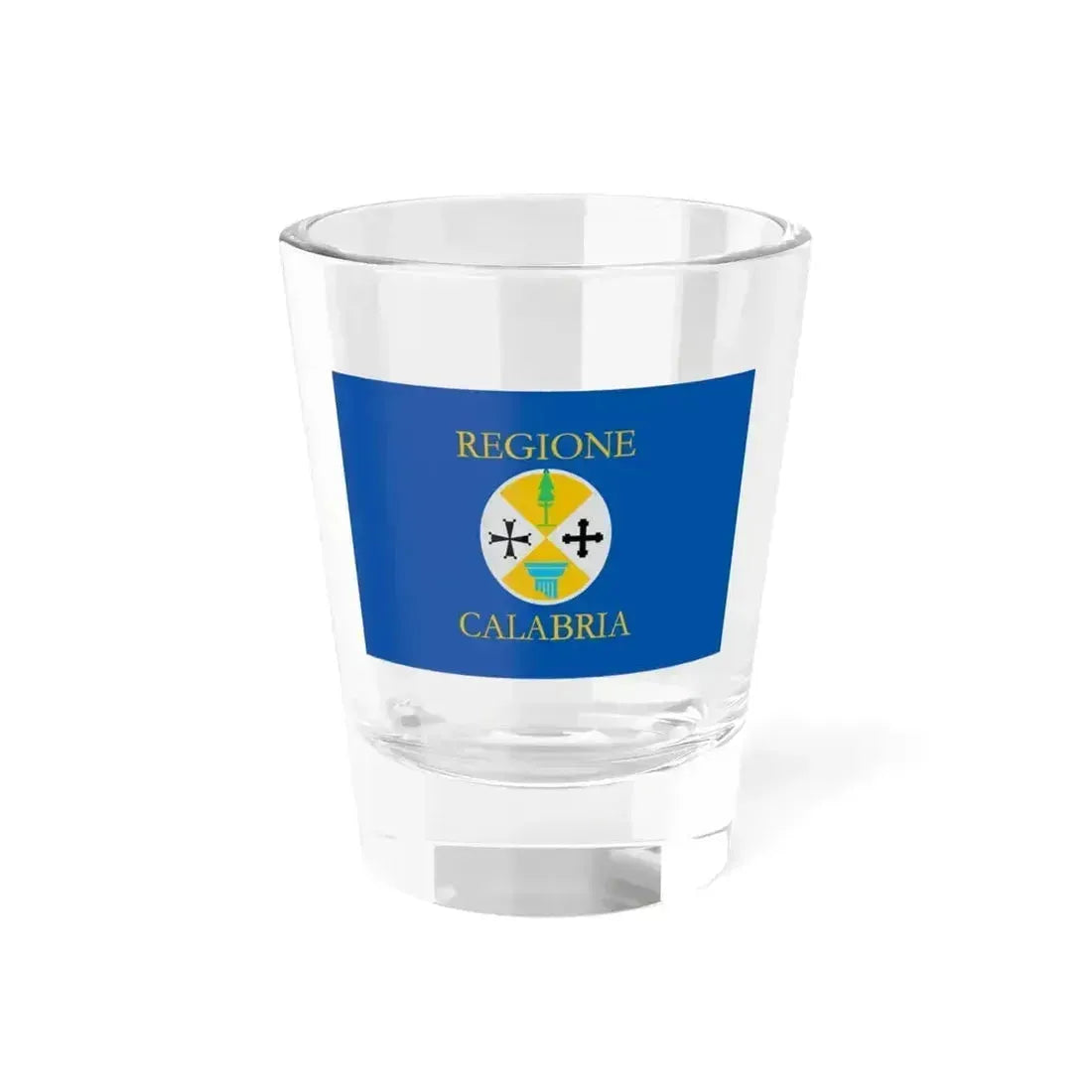 Flag of Calabria Italy - Shot Glass 1.5oz 1.5oz - Go Mug Yourself