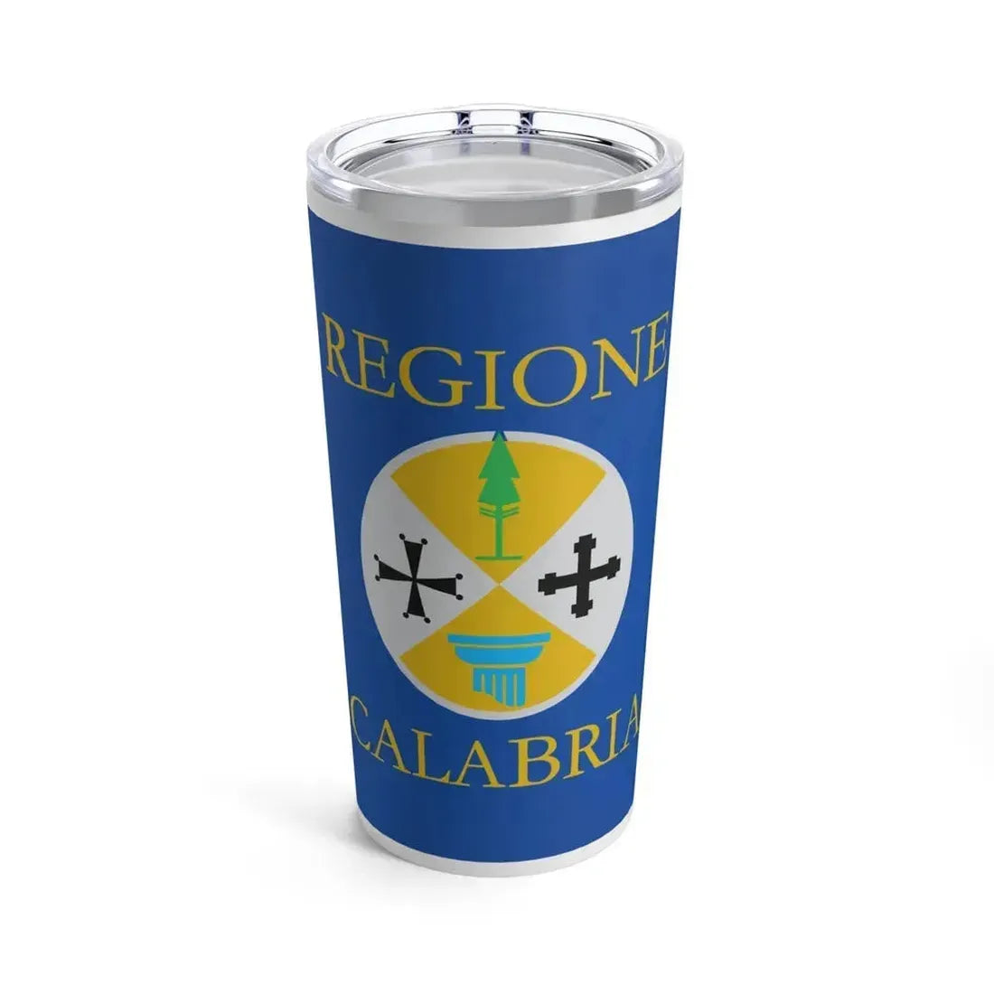 Flag of Calabria Italy - Tumbler 20oz 20oz - Go Mug Yourself