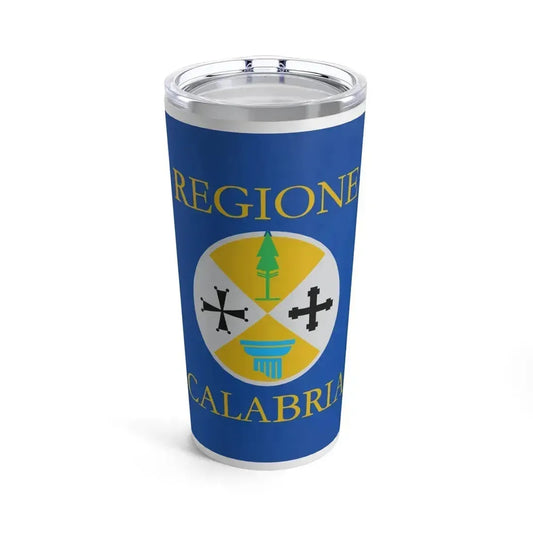 Flag of Calabria Italy - Tumbler 20oz 20oz - Go Mug Yourself