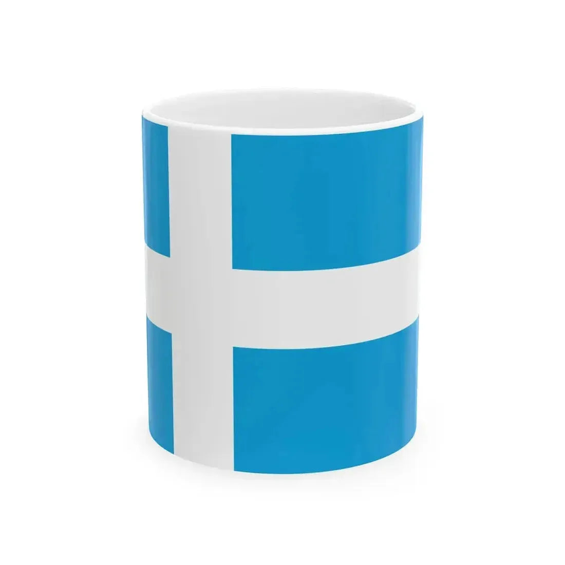 Flag of Calais (France) White Coffee Mug 11oz - Go Mug Yourself