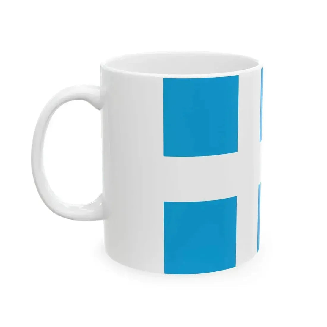Flag of Calais (France) White Coffee Mug - Go Mug Yourself
