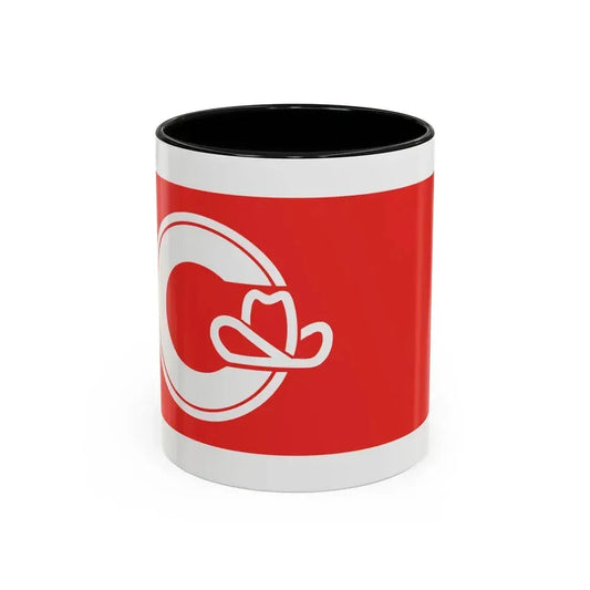 Flag of Calgary Alberta Canada - Accent Coffee Mug 11oz Black - Go Mug Yourself