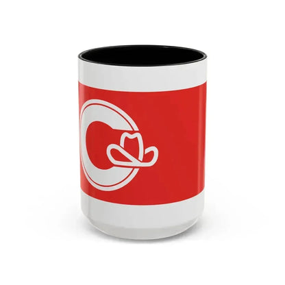 Flag of Calgary Alberta Canada - Accent Coffee Mug 15oz Black - Go Mug Yourself