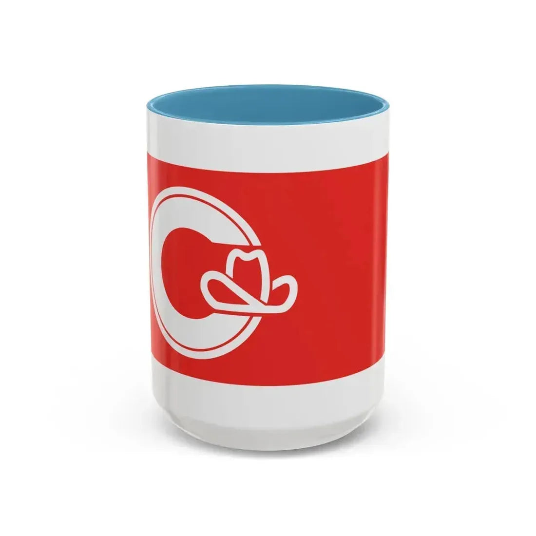 Flag of Calgary Alberta Canada - Accent Coffee Mug 15oz Light Blue - Go Mug Yourself