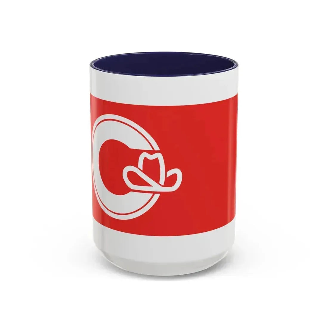 Flag of Calgary Alberta Canada - Accent Coffee Mug 15oz Navy - Go Mug Yourself