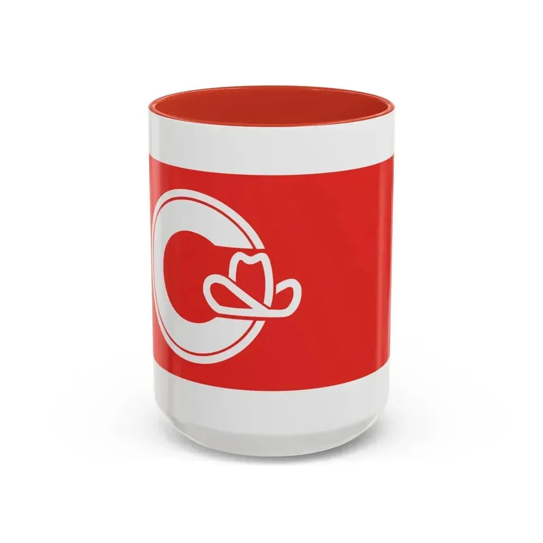 Flag of Calgary Alberta Canada - Accent Coffee Mug 15oz Red - Go Mug Yourself