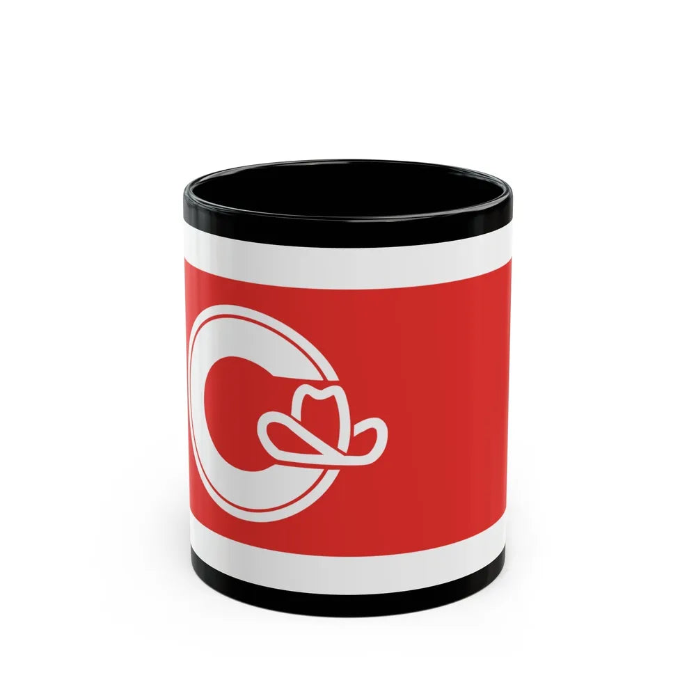 Flag of Calgary Alberta Canada - Black Coffee Mug-11oz-Go Mug Yourself