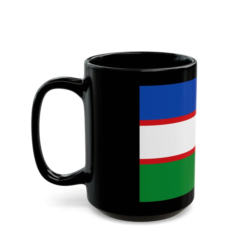 Flag of Cali Valle del Cauca Colombia - Black Coffee Mug-Go Mug Yourself