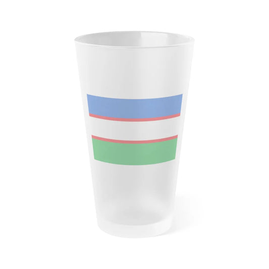 Flag of Cali Valle del Cauca Colombia - Frosted Pint Glass 16oz-16oz-Frosted-Go Mug Yourself