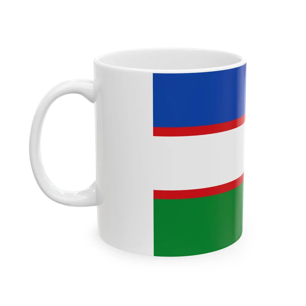 Flag of Cali Valle del Cauca Colombia - White Coffee Mug-Go Mug Yourself