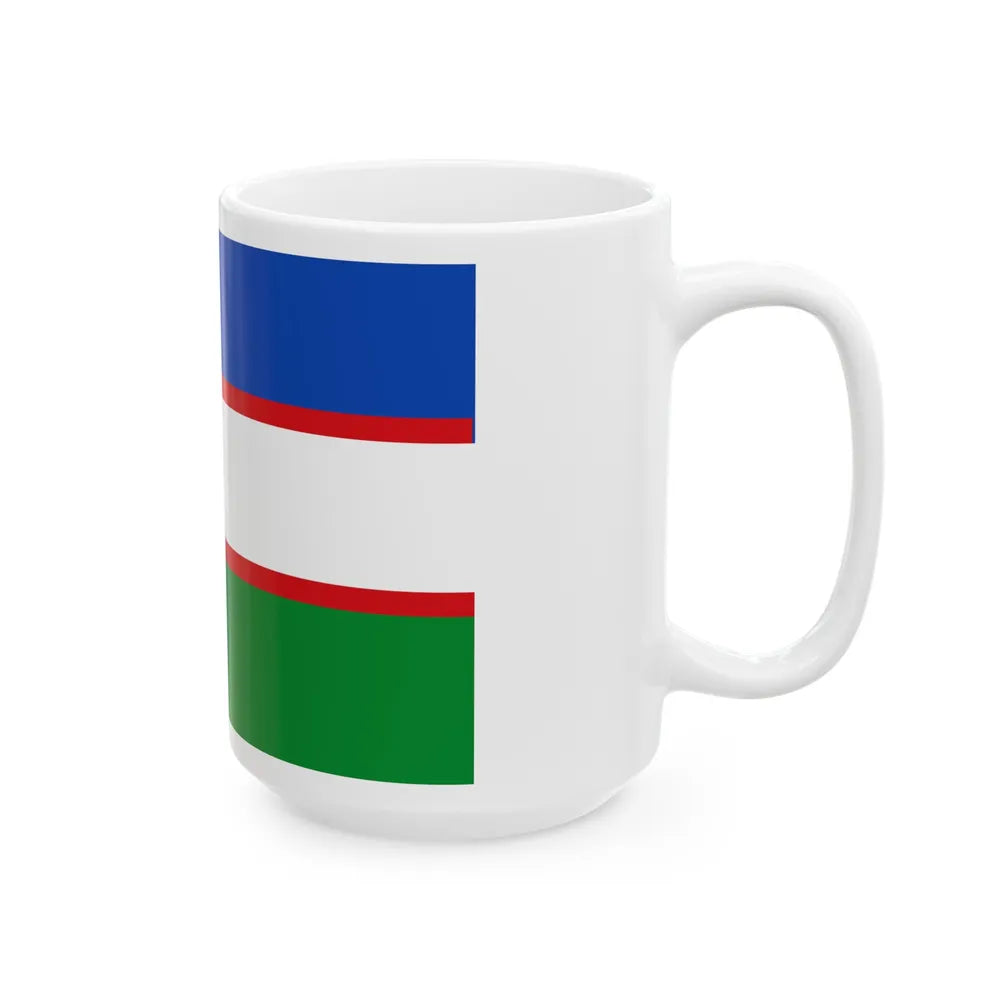 Flag of Cali Valle del Cauca Colombia - White Coffee Mug-Go Mug Yourself