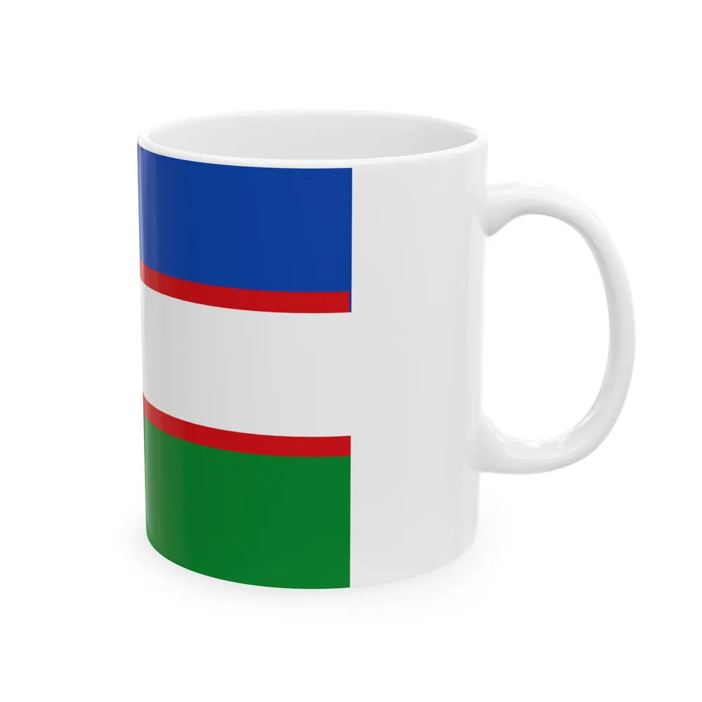 Flag of Cali Valle del Cauca Colombia - White Coffee Mug-Go Mug Yourself