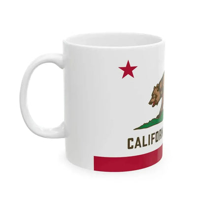 Flag of California 3-2 (United States) White Coffee Mug - Go Mug Yourself
