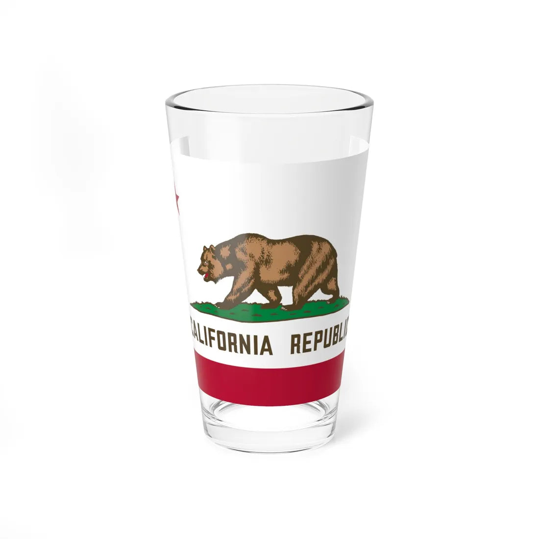Flag of California (United States) Pint Glass 16oz 16oz - Go Mug Yourself