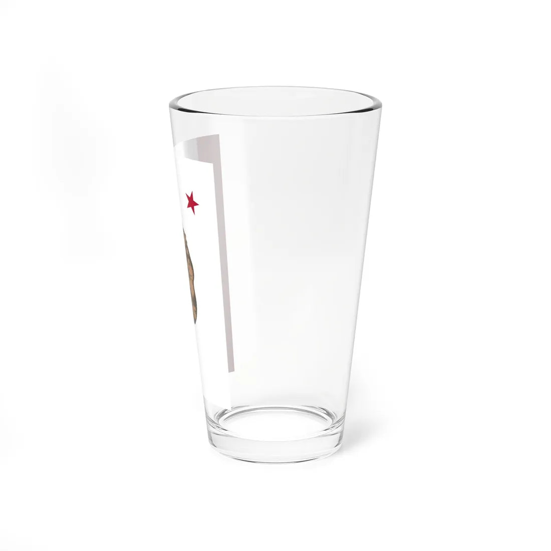 Flag of California vertical (United States) Pint Glass 16oz - Go Mug Yourself