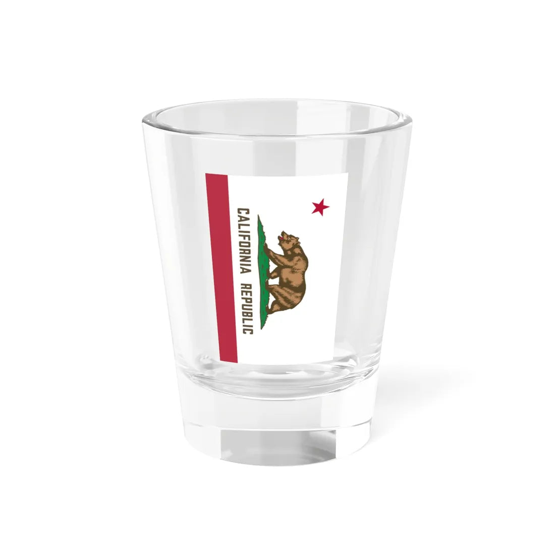 Flag of California vertical (United States) Shot Glass 1.5oz 1.5oz - Go Mug Yourself