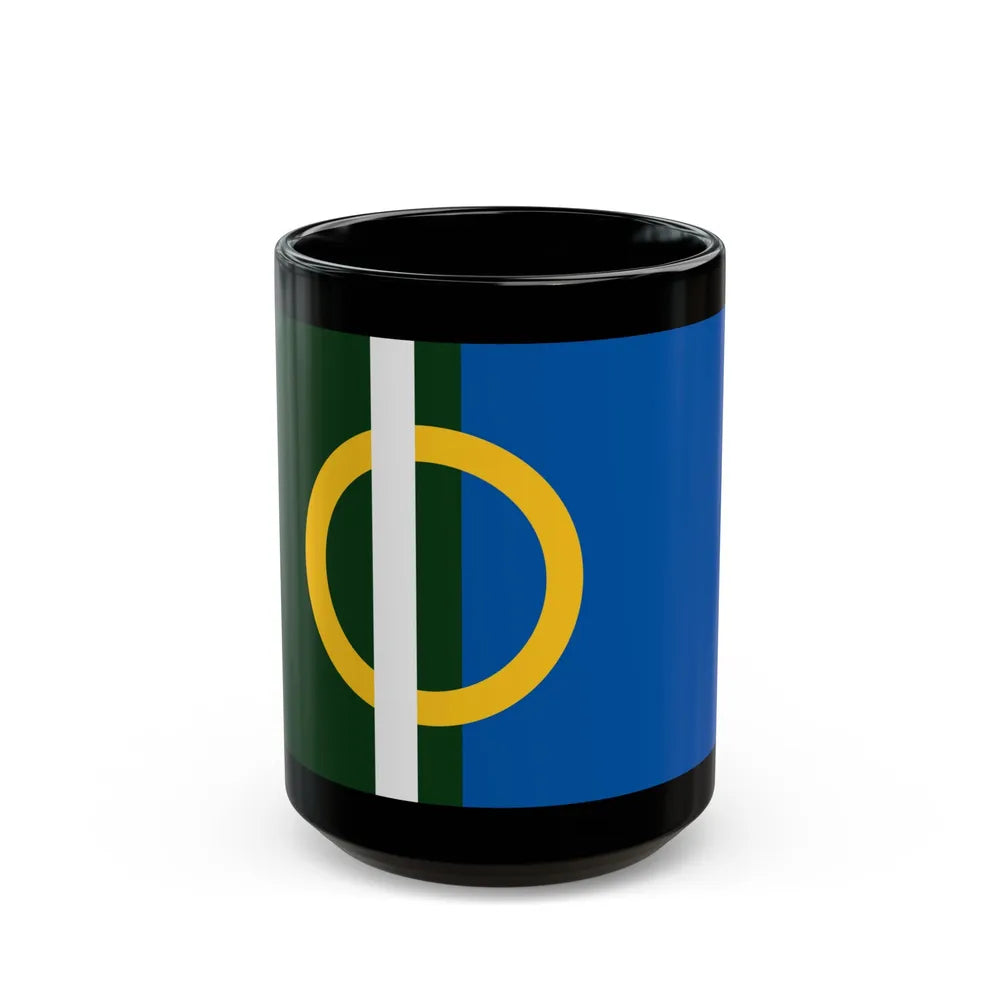 Flag of Calne UK - Black Coffee Mug-15oz-Go Mug Yourself