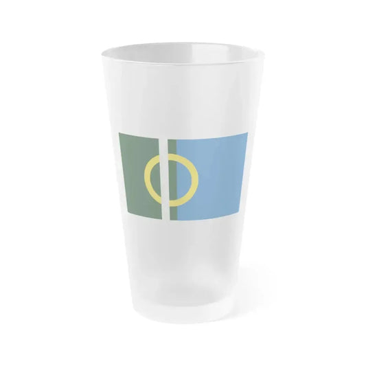 Flag of Calne UK - Frosted Pint Glass 16oz 16oz Frosted - Go Mug Yourself