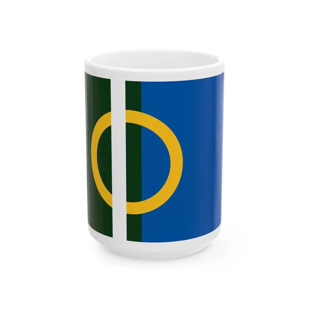 Flag of Calne UK - White Coffee Mug-15oz-Go Mug Yourself