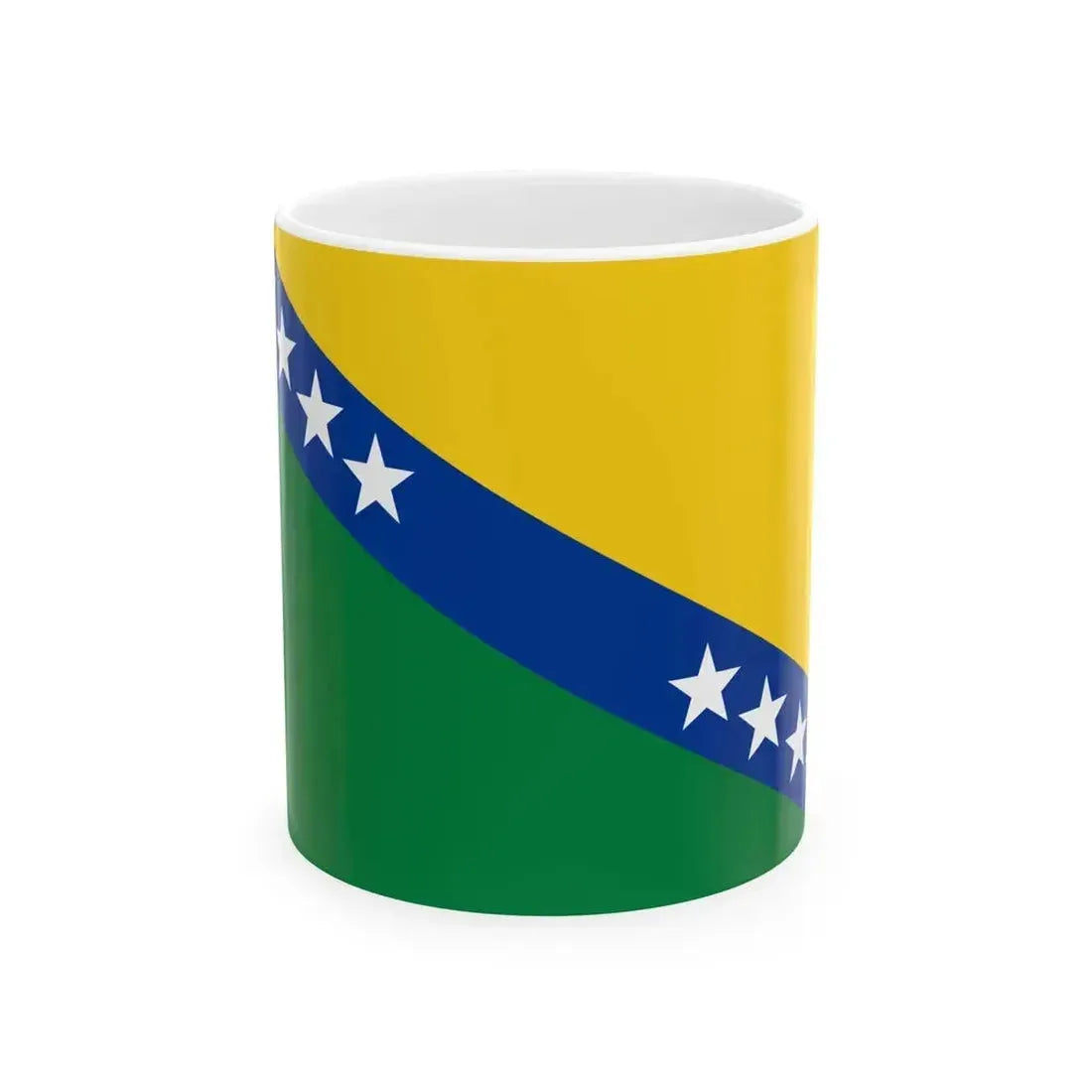 Flag of Caluma (Ecuador) White Coffee Mug 11oz - Go Mug Yourself