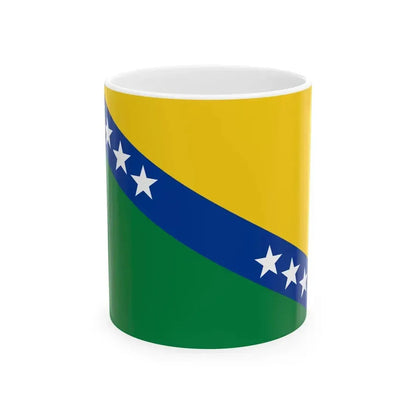 Flag of Caluma (Ecuador) White Coffee Mug 11oz - Go Mug Yourself