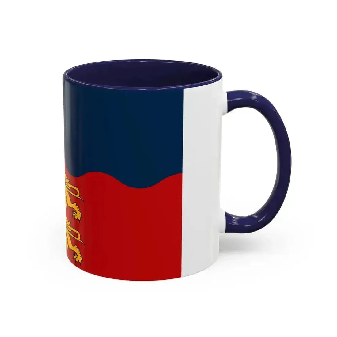 Flag of Calvados France 2 - Accent Coffee Mug - Go Mug Yourself