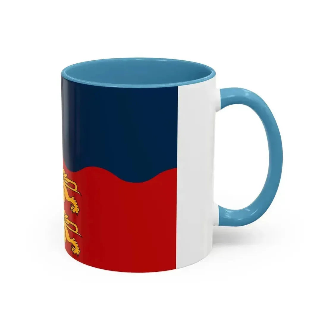 Flag of Calvados France 2 - Accent Coffee Mug - Go Mug Yourself