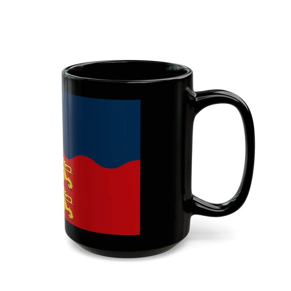 Flag of Calvados France 2 - Black Coffee Mug-Go Mug Yourself