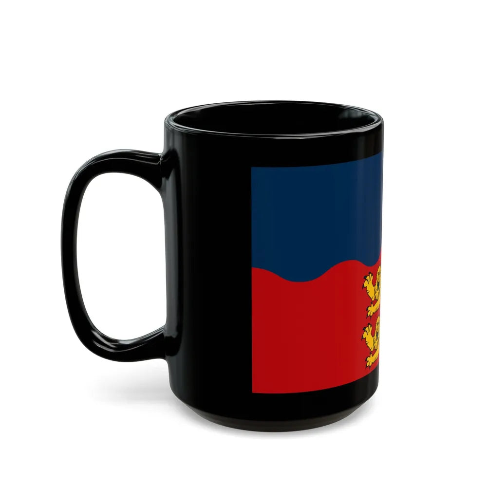 Flag of Calvados France 2 - Black Coffee Mug-Go Mug Yourself