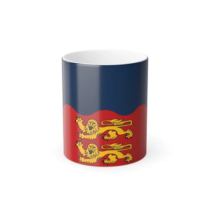 Flag of Calvados France 2 - Color Changing Coffee Mug-11oz-Go Mug Yourself