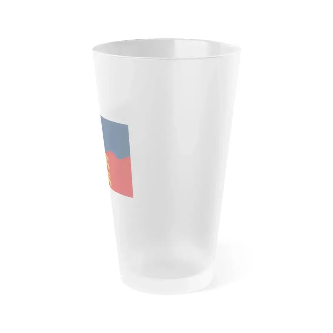 Flag of Calvados France 2 - Frosted Pint Glass 16oz - Go Mug Yourself
